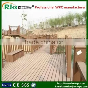 Exterior Wood Plastic Composite Flooring With Grey Wood Compoiste Decking thumbnail-2