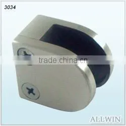 Polished Zinc Alloy Mini Z-Series Round Shape Radius Base Glass Clamp thumbnail-2