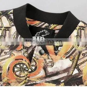 The 2015 Men's Casual Fashion Print Hooded Jacket thumbnail-3