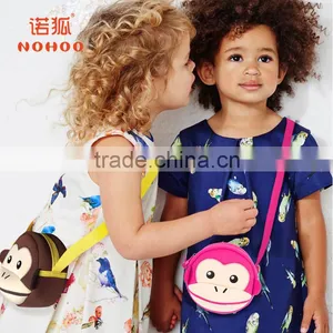 New Arrivals 2016 Kids Cute Cartoon Monkey Felt Shoulder Bags Girls Boys Children Trendy Bags Lovely Waterproof Messenger Bag thumbnail-6