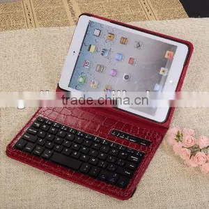 2013 Crocodile Pattern Removable Bluetooth Keyboard Case for Ipad 2 thumbnail-1