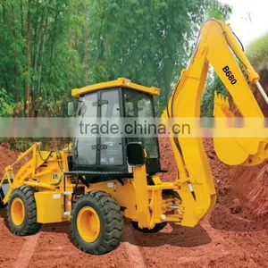SDLG Backhoe Loader With Yuchai YC4B80-T10 Engine, thumbnail-1
