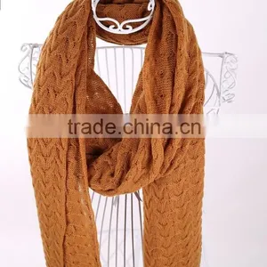 Yellow Hollow Out Simple Cotton Scarf, Hand Block Printed Women Scarf , Art Boho Scarf thumbnail-5