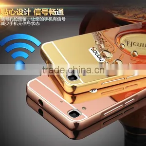 High Quality Luxury Mirror Cover Metal Aluminum Bumper Phone Case For Huawei Honor 4A thumbnail-4