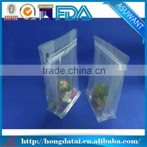Transparent Square Bottom Bags/Side Torn Zipper Transparent Bag/Octagonal Sealed Transparent Bag thumbnail-1