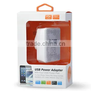 AC/DC Power Charger Adapter With 4 USB Port thumbnail-1