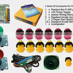 Indoor Arcade Game Jamma Multi Joystick Power Supply Button Loudspeaker Wiring Harness Games Part For Pandora Box 2 Game Board thumbnail-1