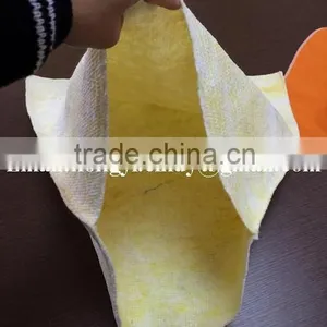 Cotton / Polyester Stitch Bonded Nonwoven Yellow Color Cotton Floor Cloth With Eyelet thumbnail-3