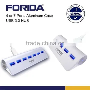 Aluminium Super Speed 7 Port USB3.0 Usb Hub With External Power Supply(2014 New) thumbnail-6