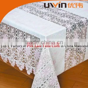 China Stable Supplier Pvc Lace Durable Waterproof Table Cloth thumbnail-1