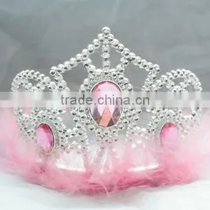 2016 Fashion Metallic Silver Beautiful Princess Plastic Tiara and Crown thumbnail-6