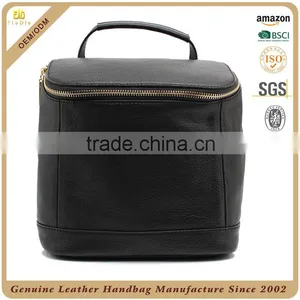 Guangzhou Fiedle Leather Bag Manufacturer OEM Durable Real Natural Leather Backpack With Multi Pockets thumbnail-6