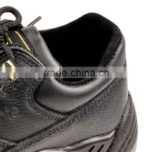 Anti-Puncture Slip Anti Static Suede Leather Toe Cap Safety Shoes thumbnail-5