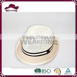China Classic Fedora Straw Hats thumbnail-1
