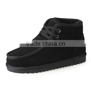 Soft Leather Warm Fur Linined Men European Style Snow Boots thumbnail-5