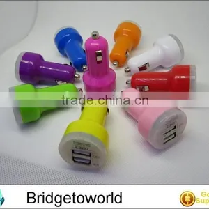 2 in 1 Car Charger for Mobile Phone Dual Usb Car Charger 2usb Car Charger thumbnail-2