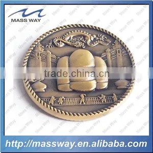 Promotional Die Casting Zinc Alloy Custom 3D Metal Antique Coin thumbnail-1