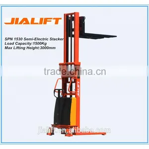 Jialift 1500Kg Semi-Electric Stacker SPN1530 thumbnail-1