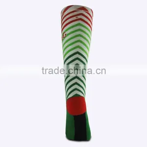 Fuzzy Knee High and Red and Green Striped Socks With Circular Knitting Machine thumbnail-3