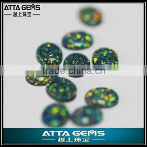 Oval Opal Cabochon Cut -similar Natural Created Opal thumbnail-6
