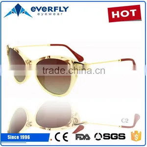Hot Sale High Quality Fashion TR90 Metal Ladies Sunglasses for Women thumbnail-2