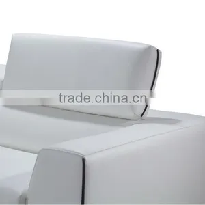 Bedroom Furniture Mini Sectional Sofa Leather Modern thumbnail-4