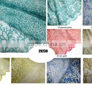 2015 Fashion Royal Bule African French Net Tulle Lace Fabric Mesh Lace thumbnail-3