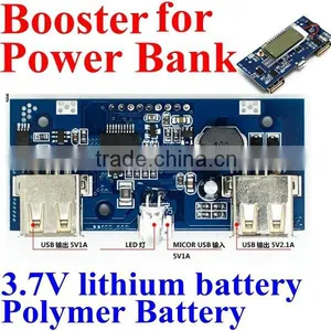 18650 Power Bank 5v Usb Charger Circuit Board Step Up Module 5V 1A 5V 2.1A Double Usb Output Supt 3.7V Lithium Battery ,polymer thumbnail-1