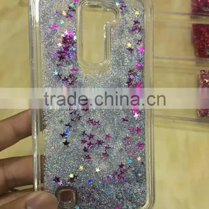 Hot Bling Glitter Stars Liquid Quicksand Hard Back Phone Case Cover For Samsung Galaxy Note 4 IV N9100 Hourglass Cases thumbnail-1
