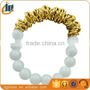 Adjustable Glass Bead Jump Ring Bracelet thumbnail-2