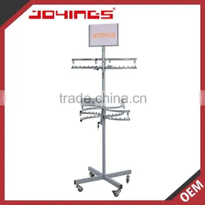 Rotating Display Rack With Locker thumbnail-1