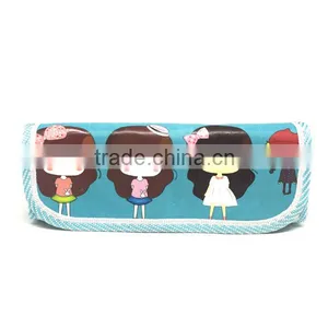Cartoon Girls Printed Stationery Pencil Case Set thumbnail-1