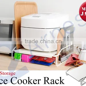 Arnest Home Kitchen Accessories Organization Rice Cooker Nori Cling Films Storage Steel Rack Holder Stands Made in Japan76495 thumbnail-1
