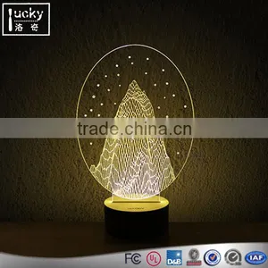 3D LED Modern Night Light,Color Change Touch Table Desk Lamp thumbnail-1