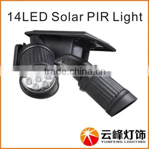 14 LED Motion Sensor Activated Detection Stelescope Solar Security Light thumbnail-1
