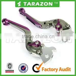 CNC Billet Aluminium Adjustable Motorbike Controls Brake Clutch Levers thumbnail-1