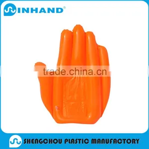 2016Cheap Custom Colorful Promotional Pvc Plasticin Flatable Hand thumbnail-3