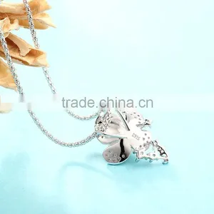 Trendy Coming 2016 European Water Pearl 925 Silver Pendant Necklace Jewelry thumbnail-4
