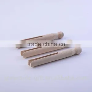 GS-1143-1 High Quality Durable Wood Clothes Hanger Pegs, Clothespin thumbnail-1