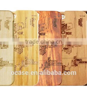 Verious Country Name Engraving Phone Case Wood Cover for IPhone 6/6s/6 Plus thumbnail-1