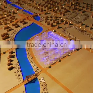 Wood Material Architectural Planning Model , Wood Block Model Maker thumbnail-1