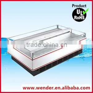 New Design Double Side Supermarket Double Island Showcase Refrigerator thumbnail-1