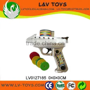 Hot Plastic Flying Saucer Gun Toy ,flying Disk Shooter Toy for Kids thumbnail-1