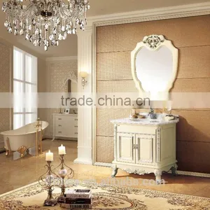Wholesale Beige Yellow Floor Stand Hotel Bathroom Cabinet WTS839 thumbnail-1