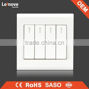 High Quality Frosted Faceplate PC White One Gang One Way One Gang Two Way Switch thumbnail-4