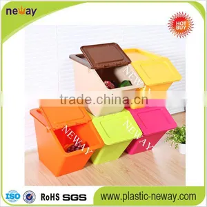 Household Plastic Storage Box With Lid thumbnail-4