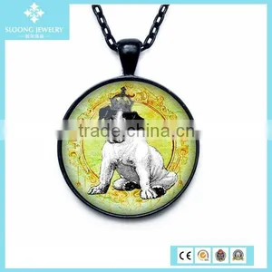 925 Hot Fashionable Silver Glass Heart Pendant Wholesale thumbnail-3