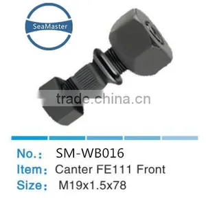 High Strenth Alloy Wheel Bolt With Nut M19*1.5*78 for Trucks and Autos thumbnail-1