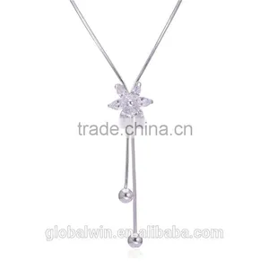 Fashion African Silver Pendant Chain Beads Necklace Jewelry Set For Women thumbnail-1