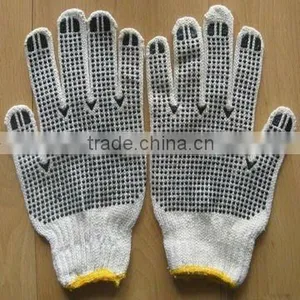 Cotton PVC Dotted Knitted Working Glove thumbnail-1
